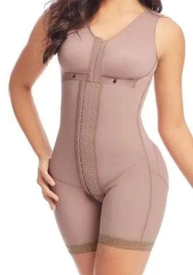 High Waist Mid Thigh Compression Shorts with Built-in Bra - Workout, Running, Yoga & Gym - #09215