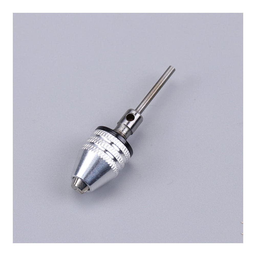 1PCS Quick Change Keyless Drill Bit Chuck Hex Shank Adapter Converter Tool for Electric Grinder (0.3-3.4mm, 2.35mm, Silver) - Perfect for DIY Projects, Woodworking & Metal Drilling