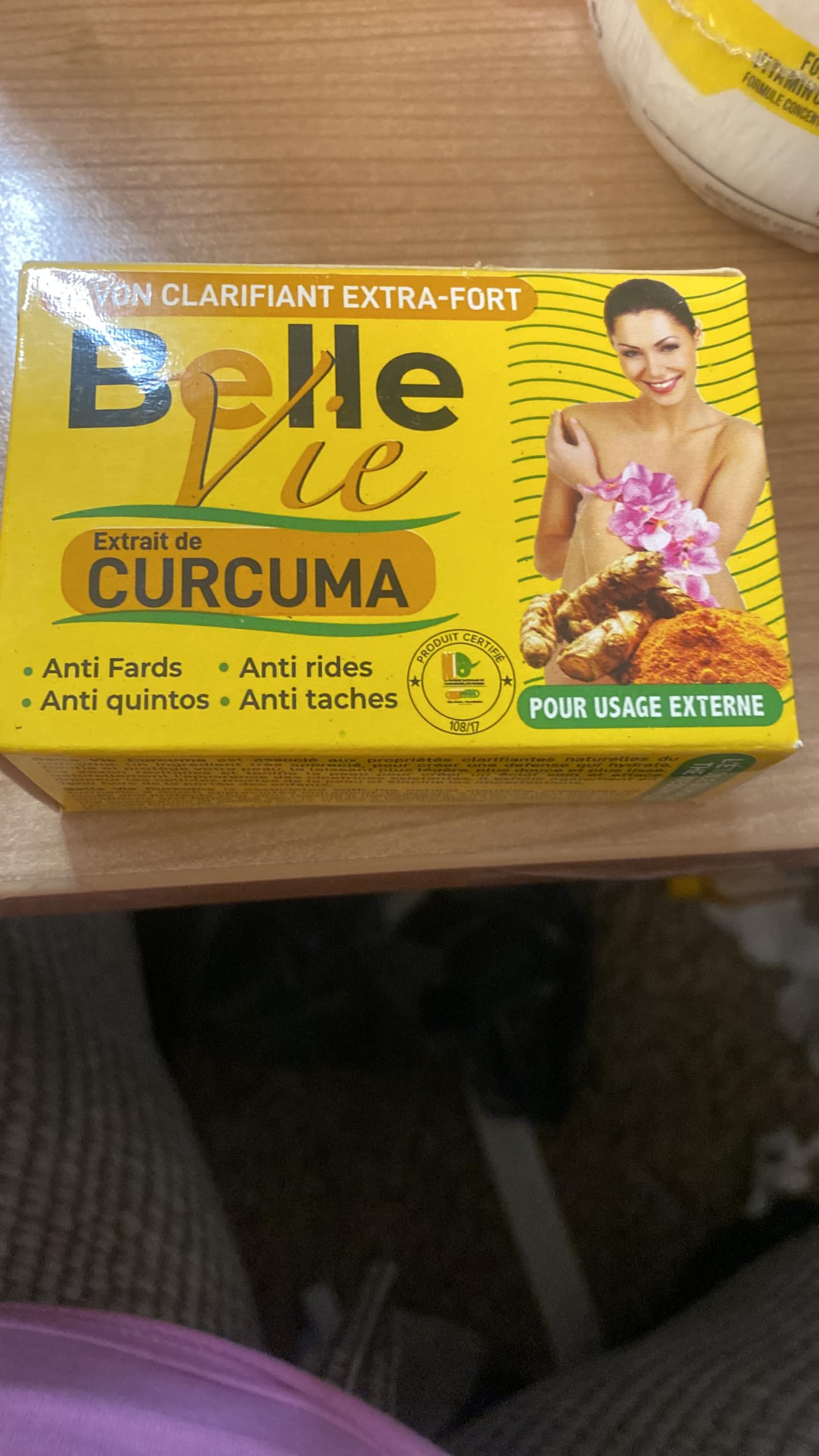 Belle Vie Turmeric Soap 3-Pack (225g Each) - Natural Skin Brightening & Acne Treatment for Face & Body - Perfect for Daily Cleansing & Glowing Skin Care Routine