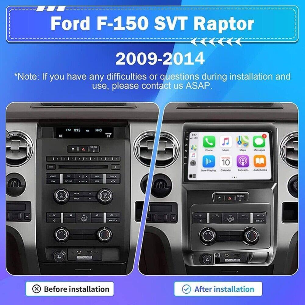 Ford F150 2009-2014 Double Din Car Stereo - 9
