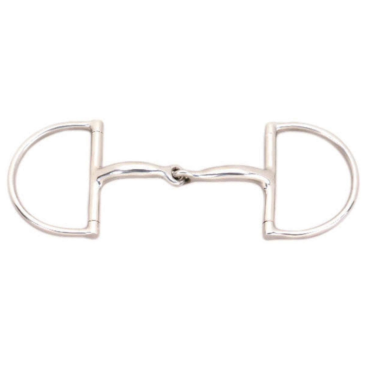JP Korsteel Stainless Steel Hunter Dee Snaffle Bit for Horses - Durable Equestrian Training Bit for English Riding, Jumping & Dressage