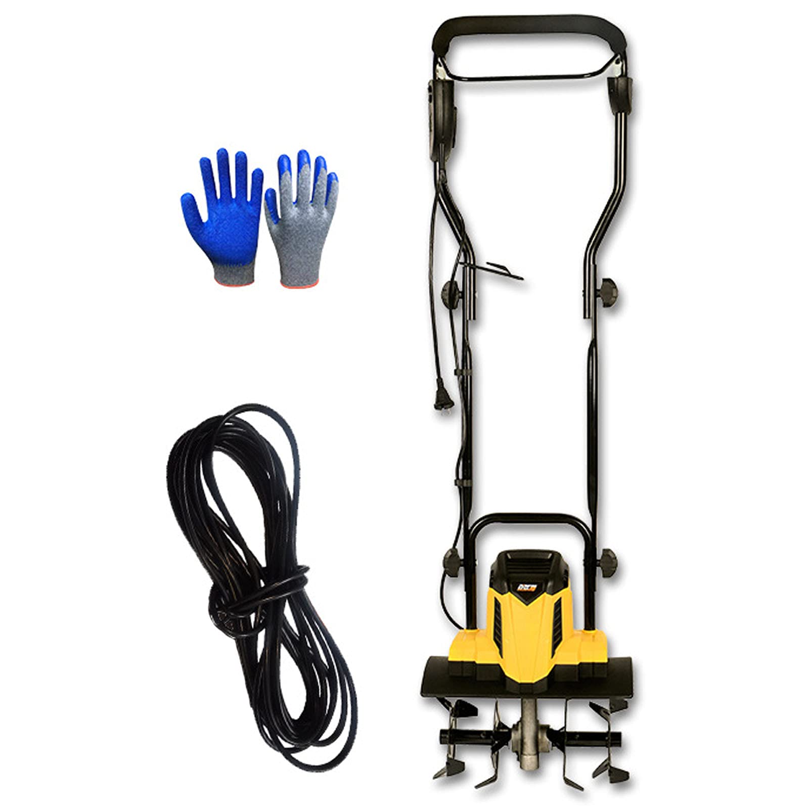 QILIN 1500W/2400W Electric Garden Tiller Cultivator - Foldable Lightweight Corded Tiller for Soil Cultivation, Weeding & Landscaping | Perfect for Home Gardens, Flower Beds & Small Farms