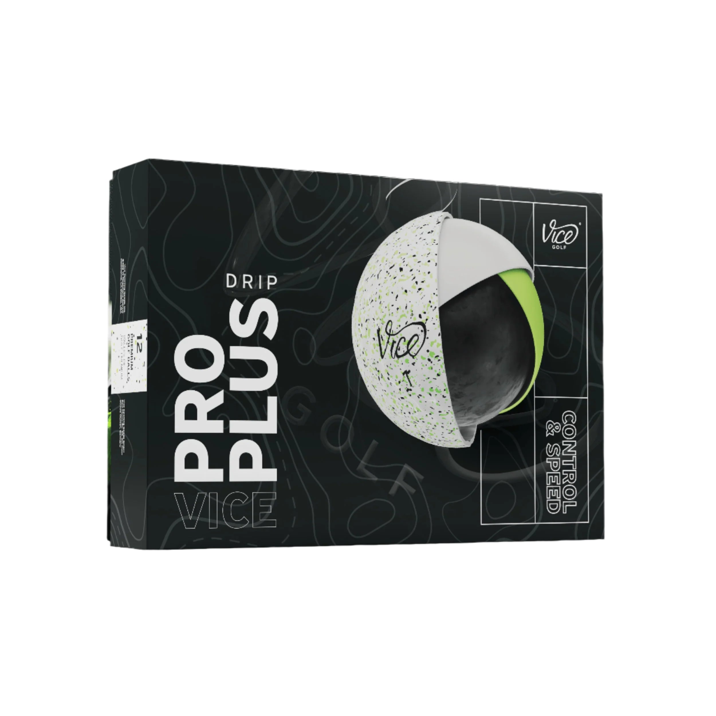 Vice Pro Plus Golf Balls - Premium 3-Piece Urethane Cover for Maximum Spin & Distance | Perfect for Tournament Play & Low Handicap Golfers