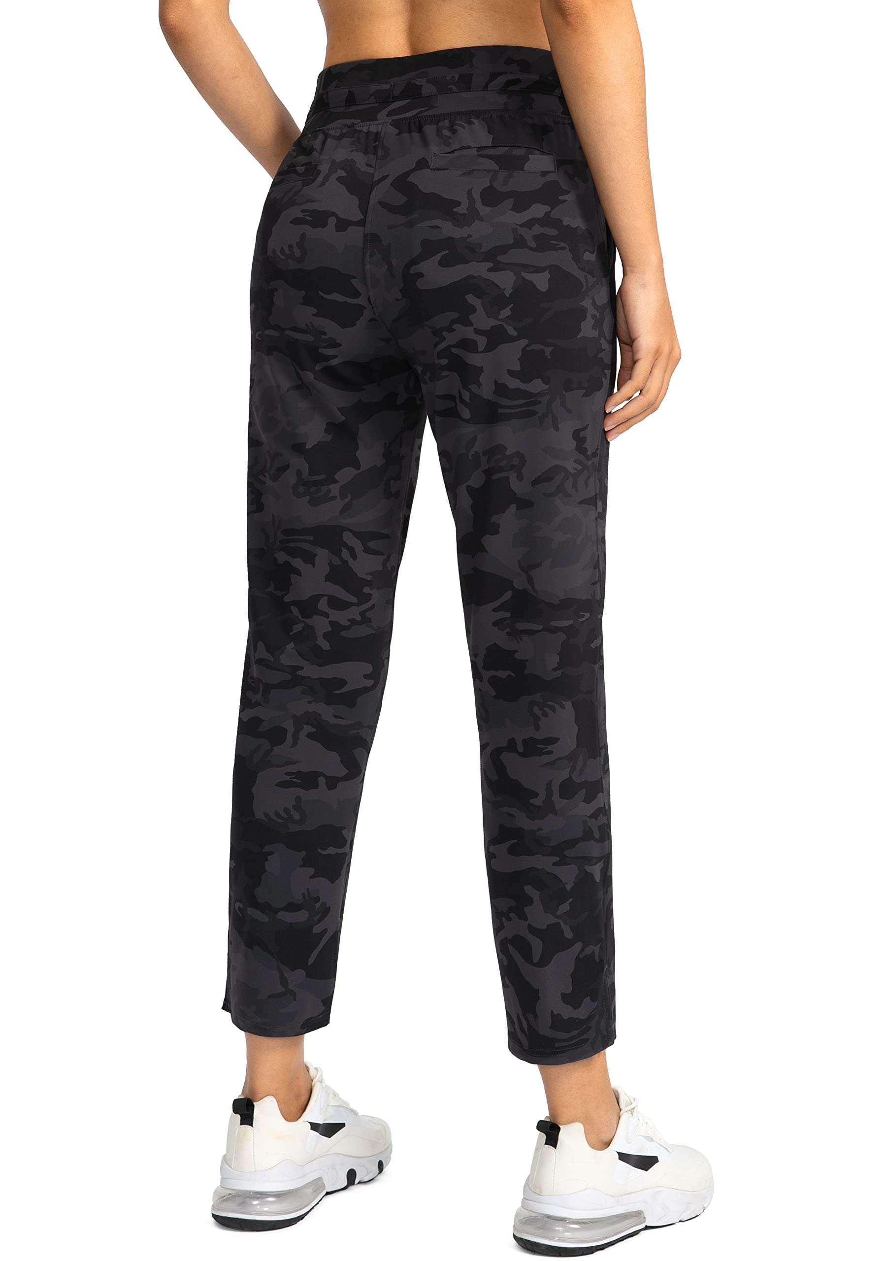 Soothfeel Women's High Waisted Sweatpants - 7/8 Length Stretchy Athletic Pants with 4 Pockets for Travel, Workout, Golf & Casual Wear | Perfect for Running, Yoga & Everyday Comfort