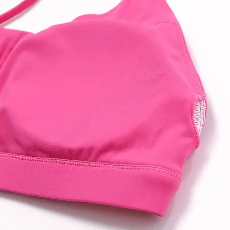 High Support One Shoulder Sports Bra for Women - Breathable Gym Bra with Shockproof Design, Backless Yoga Top for Fitness, Running & Workout - Perfect for Yoga, Pilates & High-Intensity Training