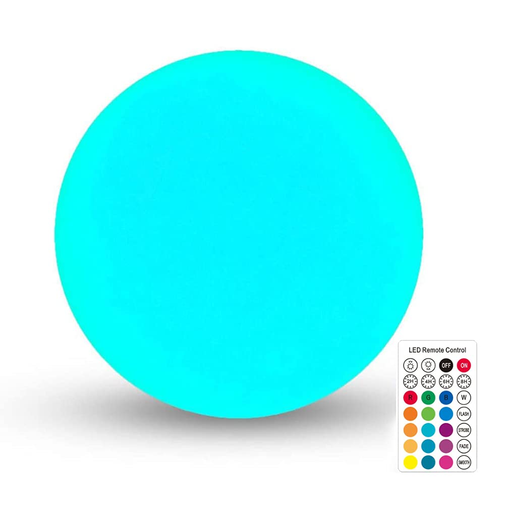 AIZHIYI Solar Powered LED Ball Lights - Waterproof Outdoor Garden Decor with Remote Control for Pool, Patio, Pathway & Landscape Lighting