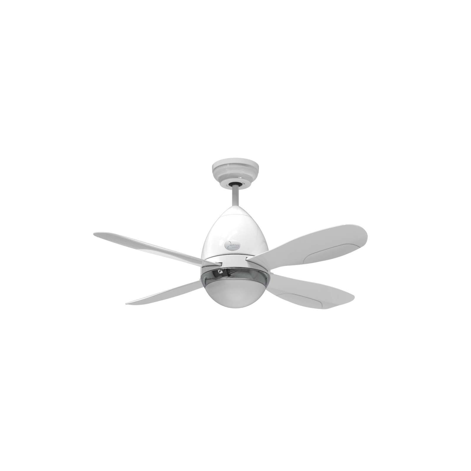 D'Fan 507WH 42 Inch Indoor/Outdoor Ceiling Fan with Remote Control - Perfect for Bedroom, Living Room, Patio & Covered Porch