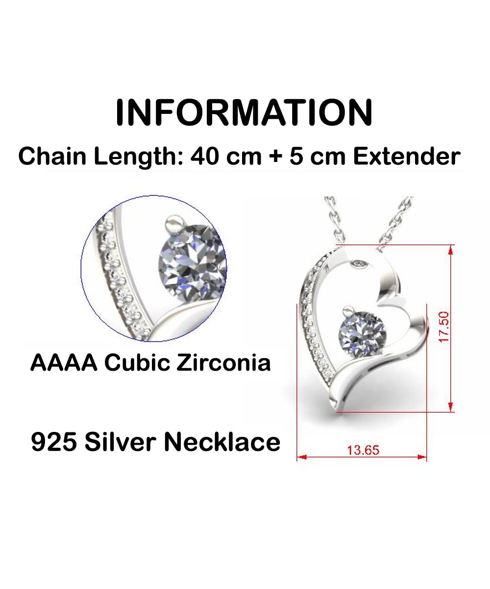 STELIMASA Solitaire Crystal Necklace - Elegant Daughter Gift from Parents | Birthday, Christmas & Graduation Present for Teen Girls | Perfect for Special Occasions & Everyday Wear