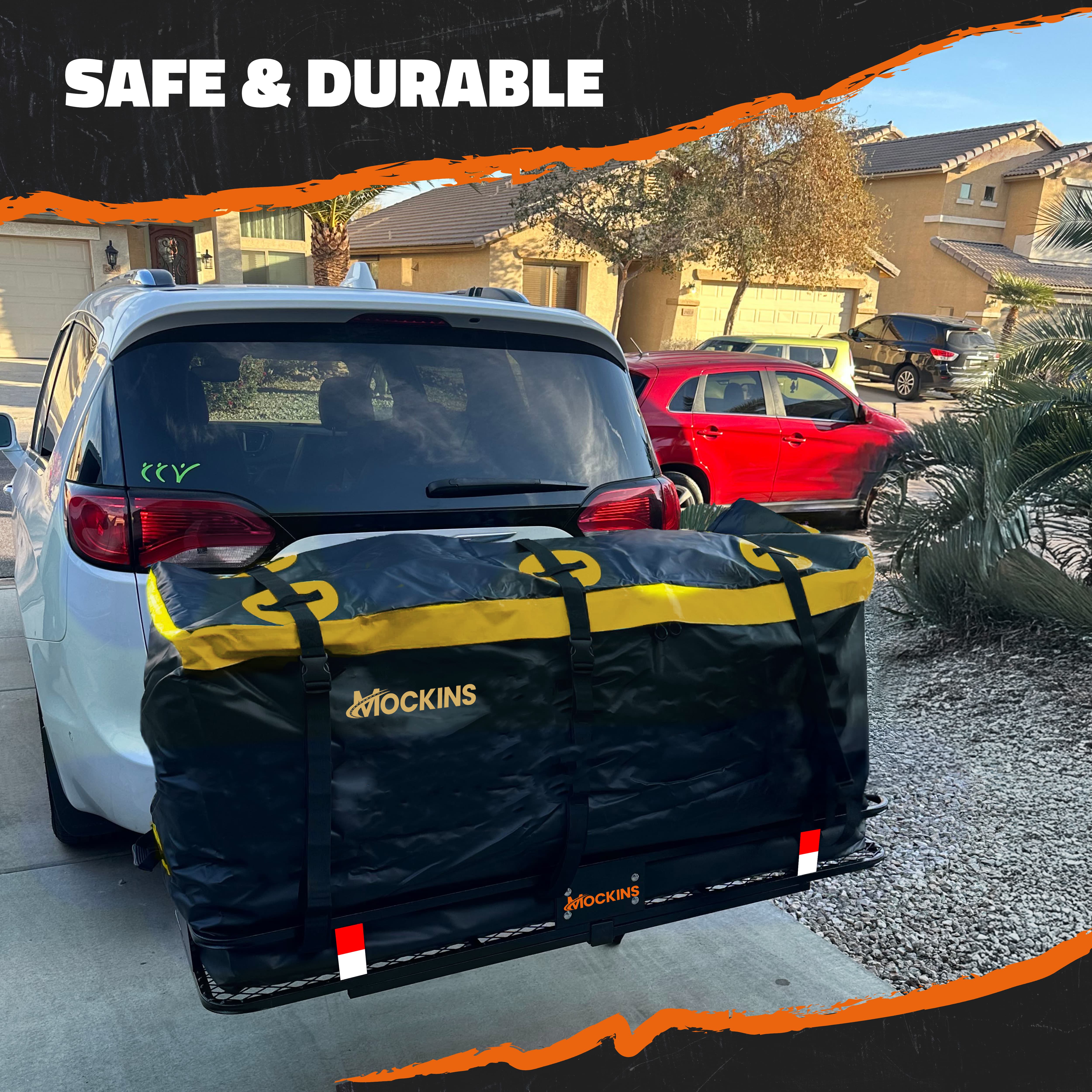 20 Cu Ft Waterproof Cargo Bag 60x20x28.5 - Heavy Duty Roof Top Carrier for SUV, Truck & Travel - Perfect for Road Trips, Camping & Outdoor Adventures