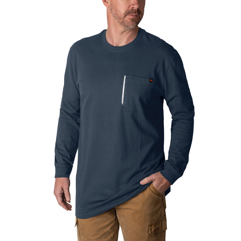 Walls Men's Heavy Lifter Long Sleeve Work Shirt YL879 - Durable Cotton Workwear for Construction & Outdoor Labor - Ideal for Job Sites, Landscaping & Tough Work Environments