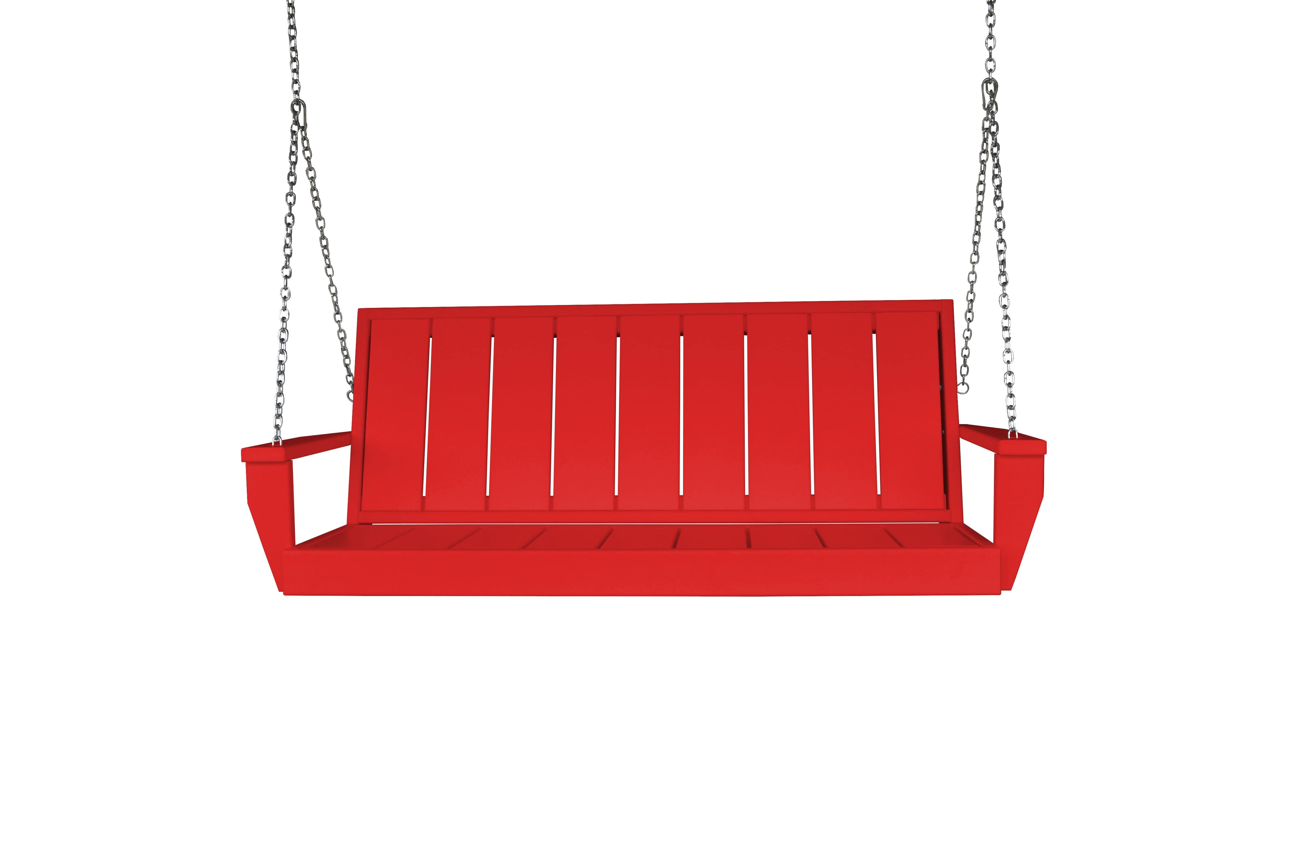 Keystone Amish Co. The Weston Recycled Plastic Porch Swing - Eco-Friendly Outdoor Furniture for Patio, Garden & Backyard Relaxation