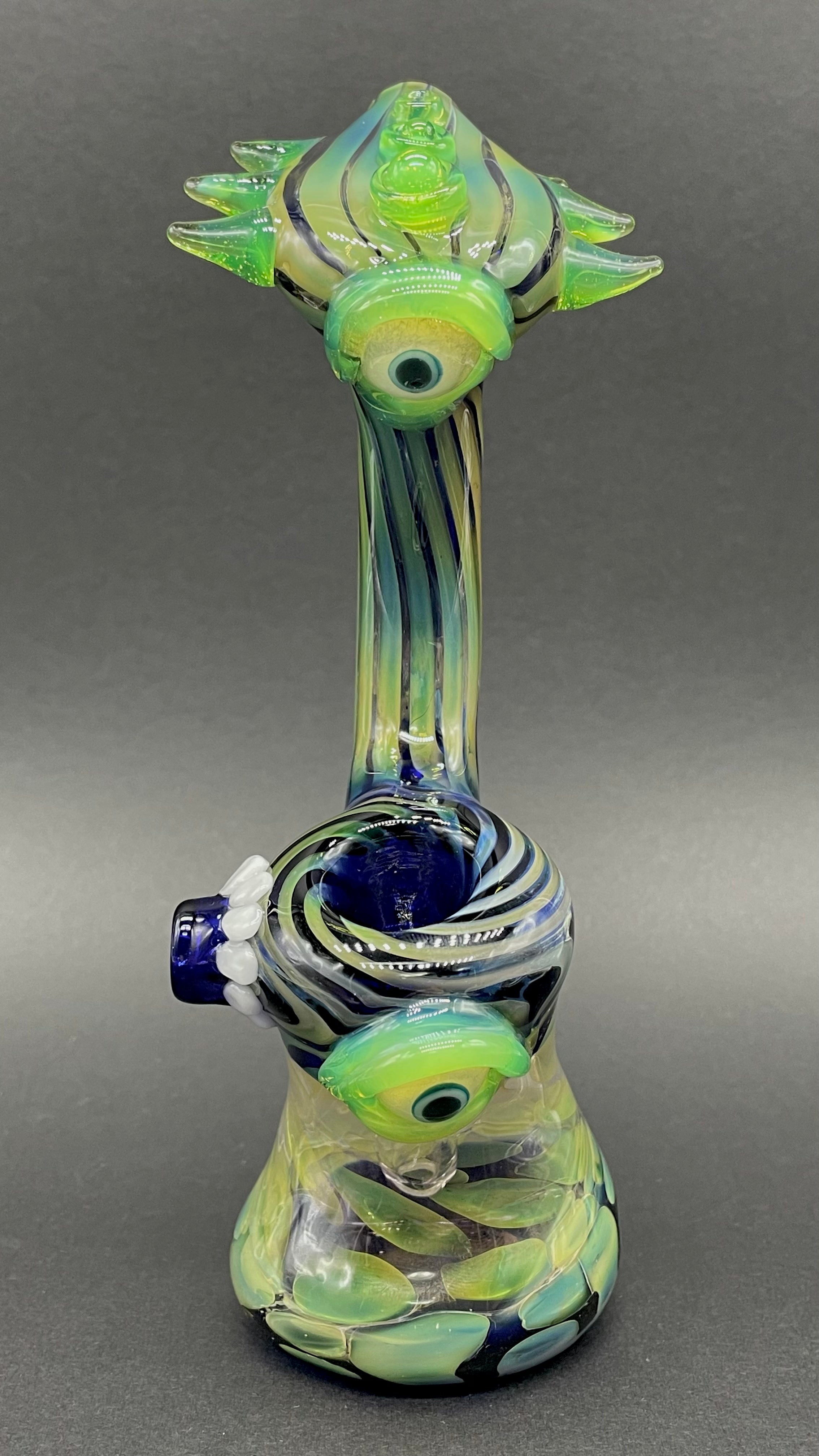 Alien Head Bubbler - Unique Glass Water Pipe for Smoking | Perfect for Home Use, Parties & Gifts