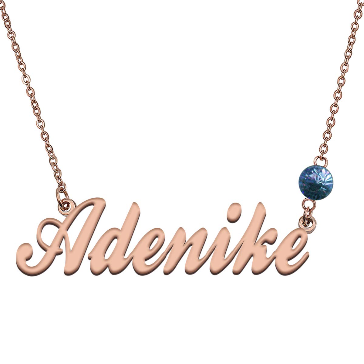 Custom Name Necklace with Birthstone - Personalized Jewelry for Women | Gift for Mom, Daughter, Birthday, Anniversary, Valentine's Day
