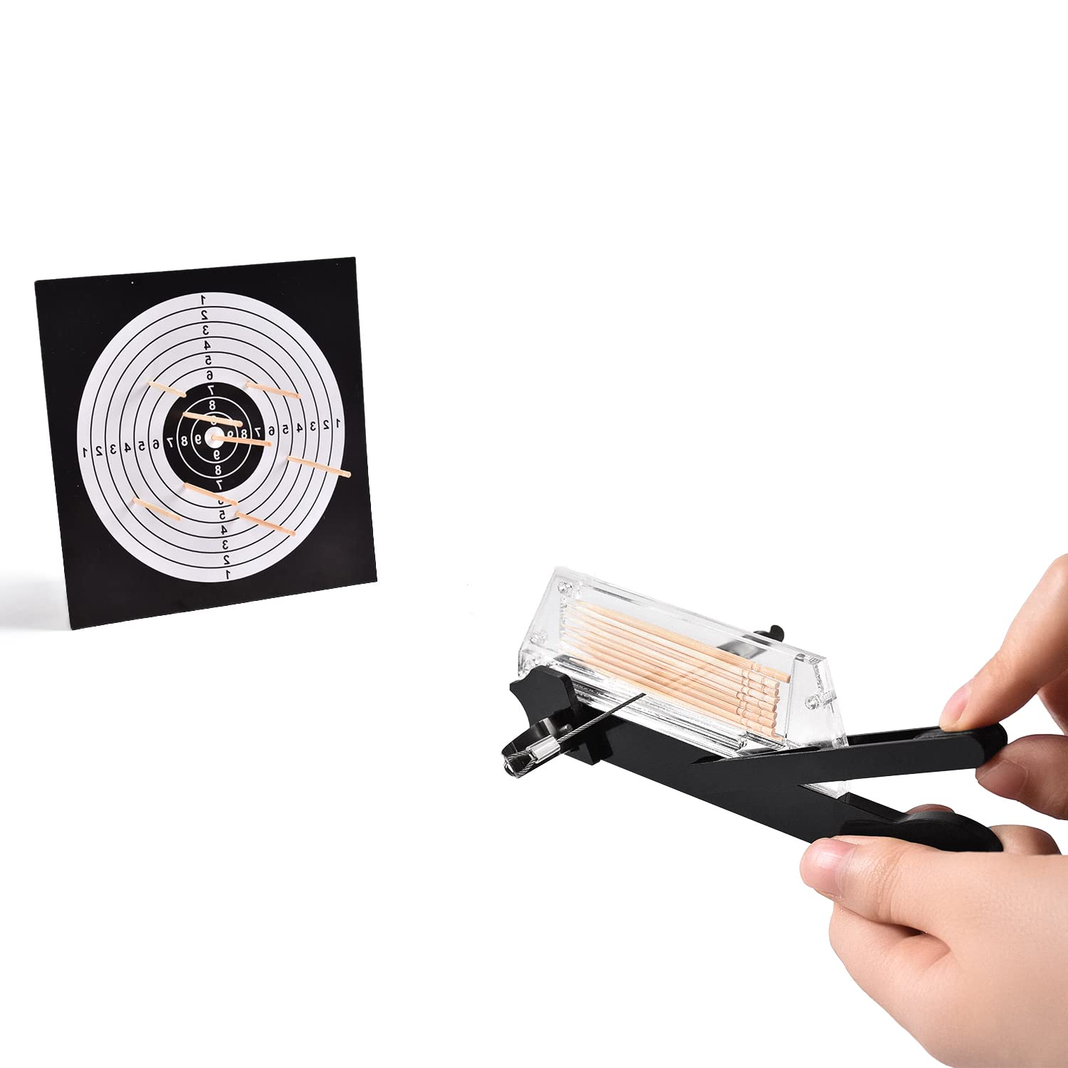 Repeating Crossbow Toy - 2-in-1 Transformable Crossbow & Machine Gun - Stress Relief Fidget Toy for Adults & Kids - Fun Novelty Gift for Office, Classroom & Home Play