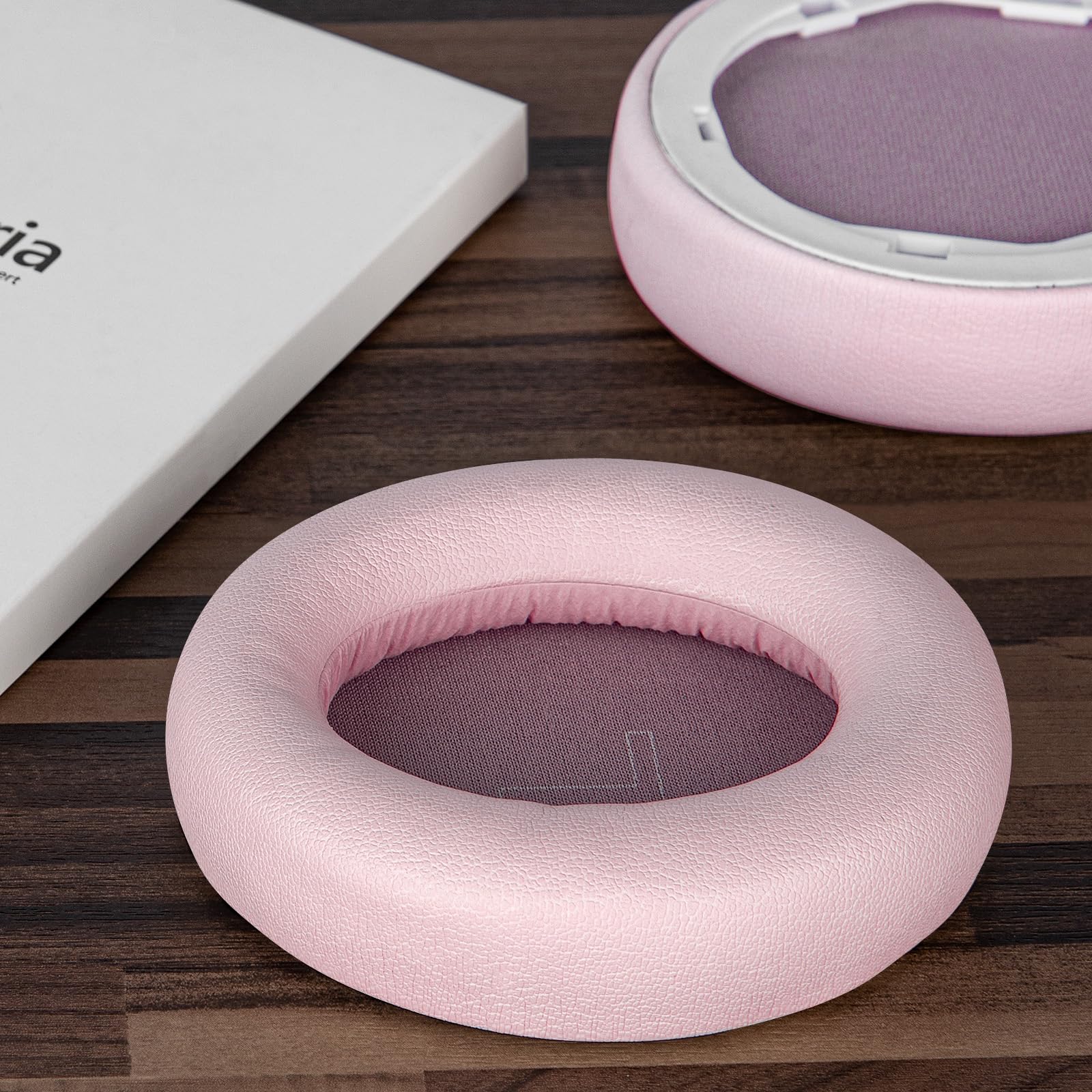 Geekria NOVA Replacement Ear Pads for Anker Soundcore Life Q30/Q35 Headphones - Soft Pink Memory Foam Ear Cushions, Earpads & Ear Cups Cover - Perfect for Gaming, Music & Office Use