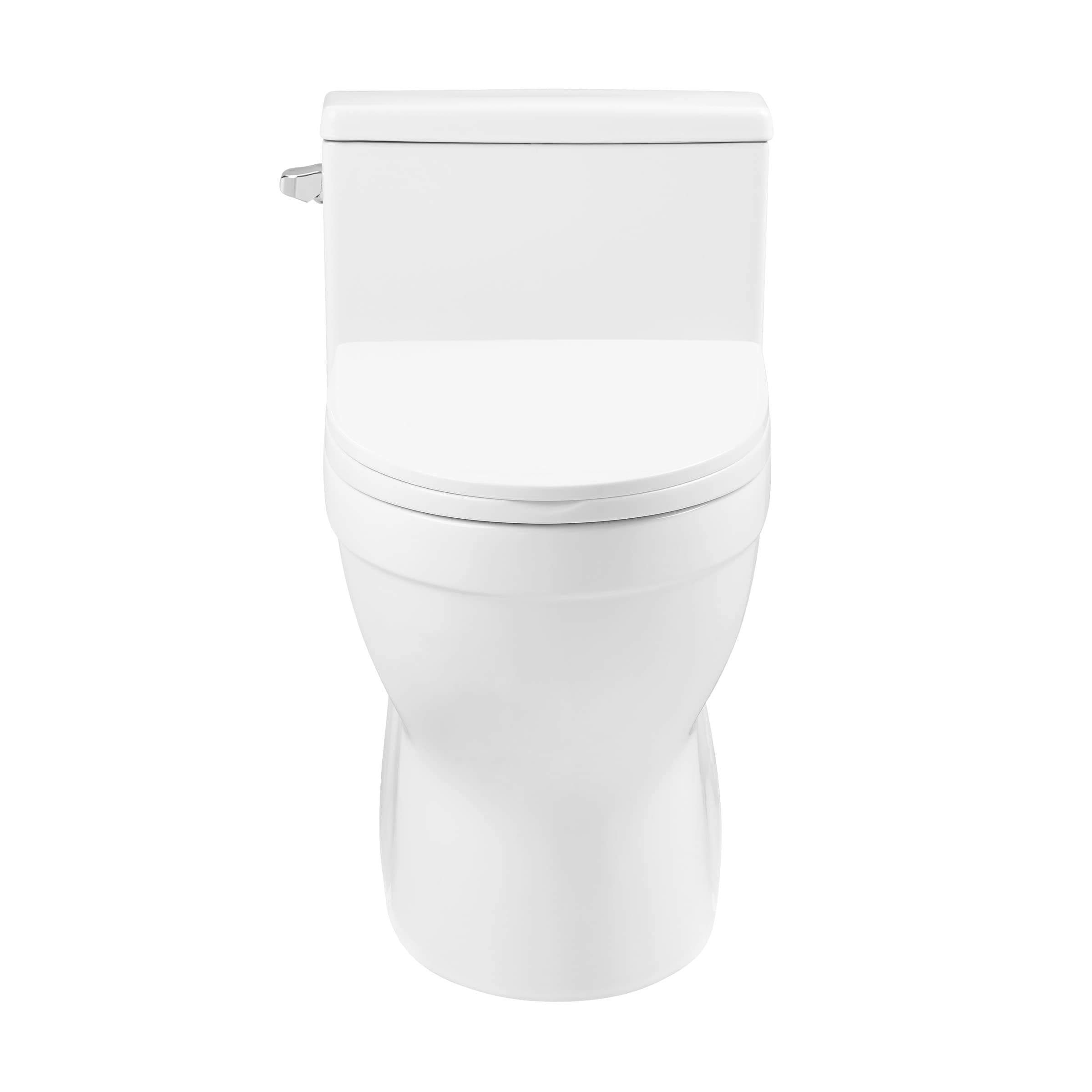 Clichy One-Piece Elongated Toilet with Side Flush | 1.28 GPF Water Efficient | Perfect for Small Bathrooms & Modern Homes