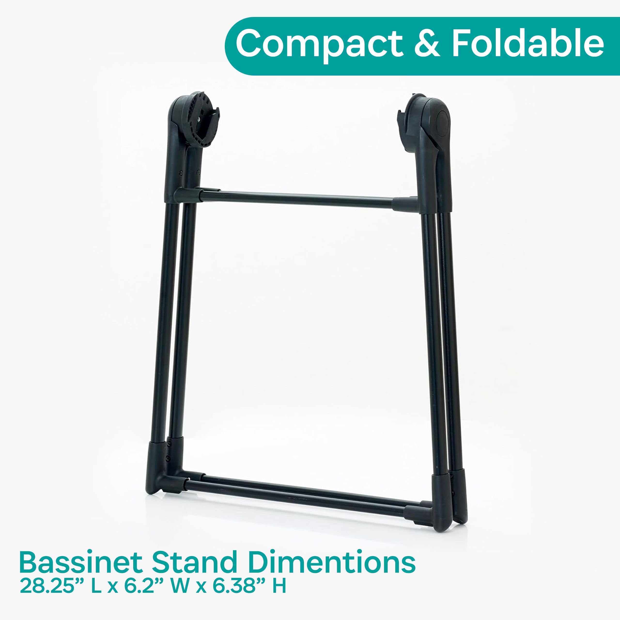 KidCo Uno+ Portable Bassinet Stand - Lightweight & Adjustable for Uno+ Carry Cot | Perfect for Travel, Nursery, and On-the-Go Parenting