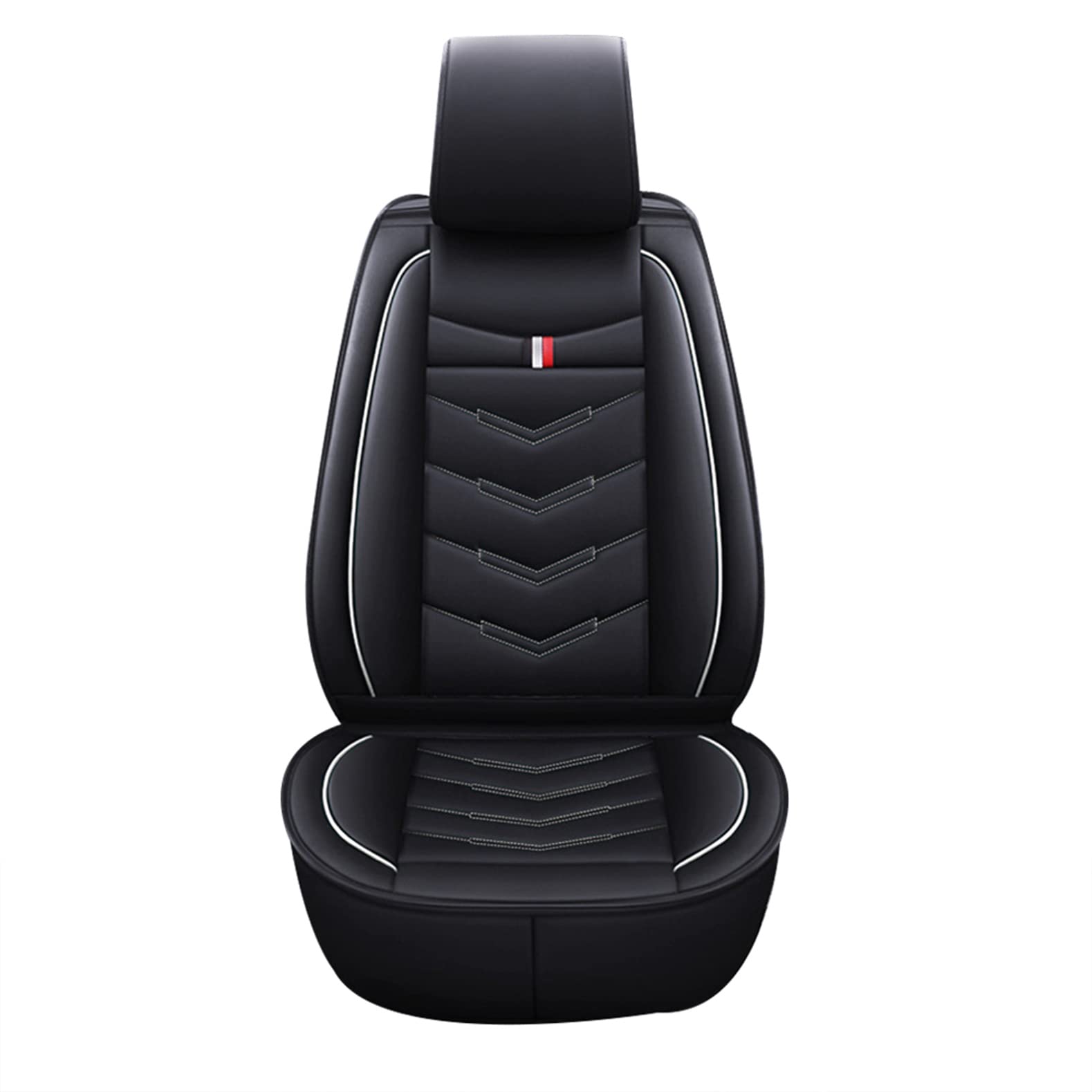 Universal Fit Car Seat Covers for Ford Freestar 2004-2007 - Waterproof Airbag-Compatible Auto Seat Protectors (Black & White) - Perfect for Road Trips, Daily Commutes & Pet Protection