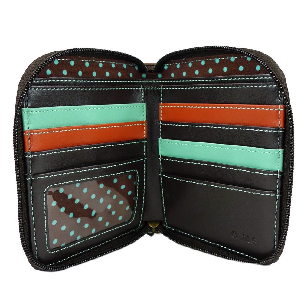 CHALA Blue Bird Zip-Around Wristlet Wallet & Hobo Handbag - Perfect Gift for Bird Lovers | Everyday Use, Travel & Special Occasions