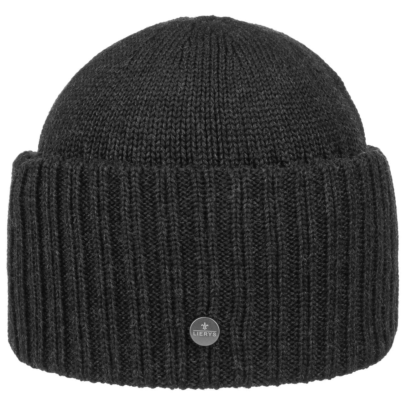 Lierys Big Cuff Merino Wool Hat - Warm Winter Beanie for Men & Women - Perfect for Skiing, Hiking, and Cold Weather Activities