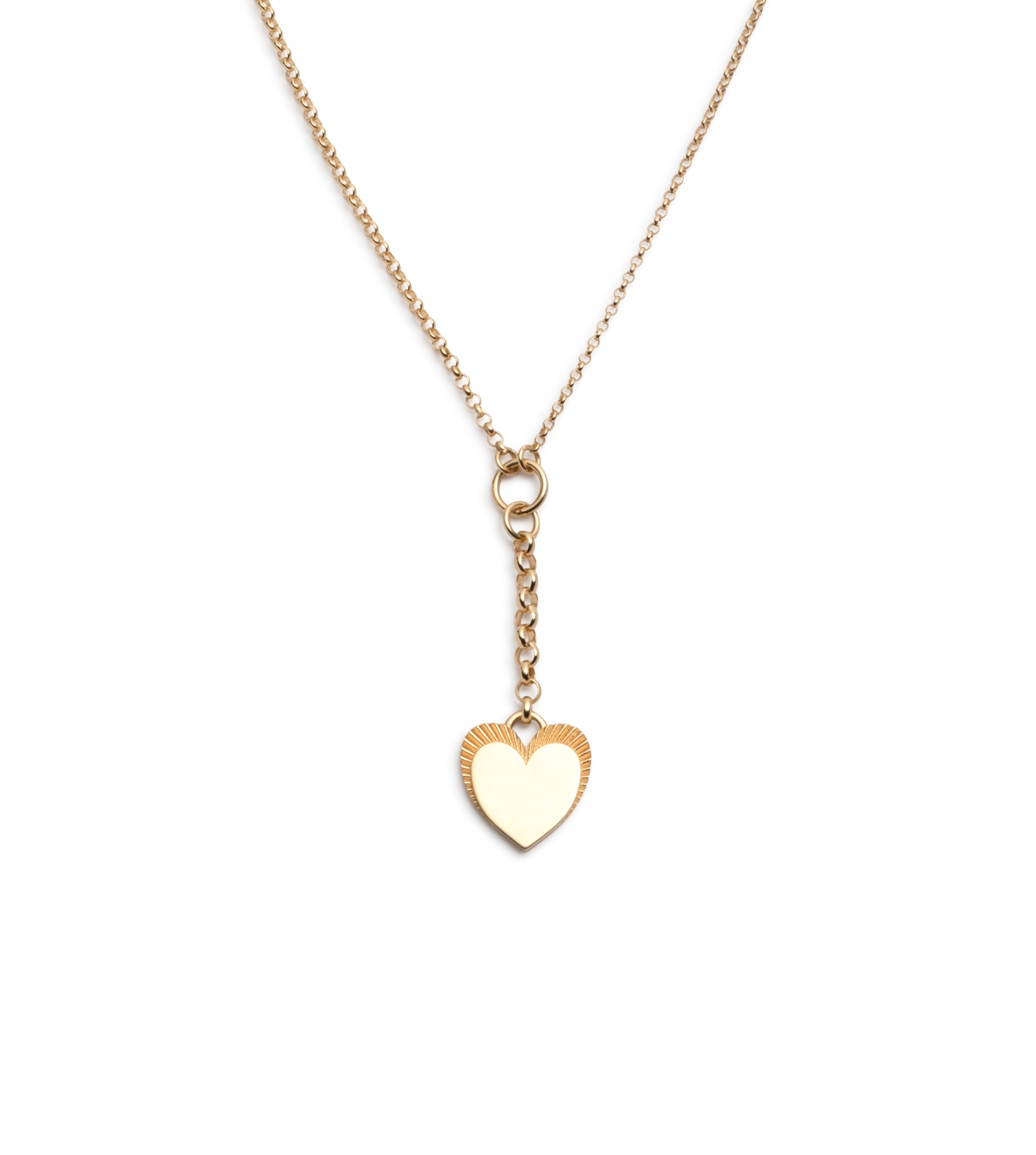 Personalized Engravable Heart Pendant Necklace - Small Mixed Belcher Chain - Perfect for Gifts, Anniversaries & Everyday Wear