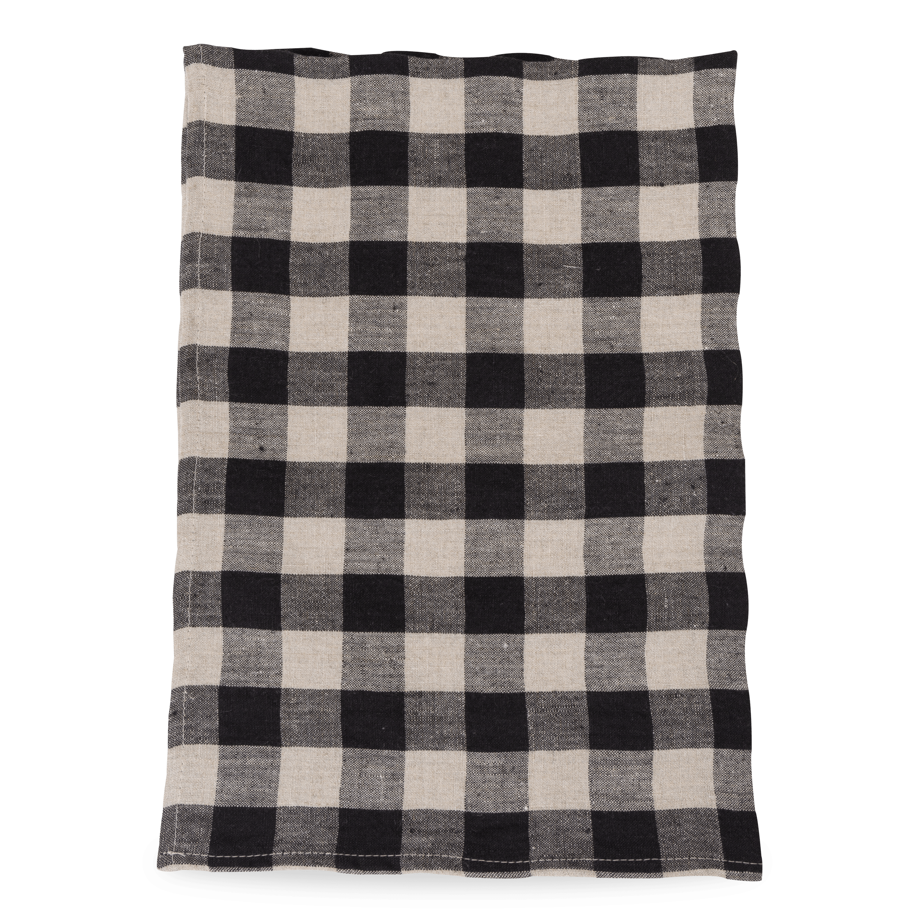 Premium Linen Check Tea Towel - Absorbent & Durable Kitchen Towel for Drying Dishes, Cleaning, and Decor | Eco-Friendly Home & Kitchen Essential