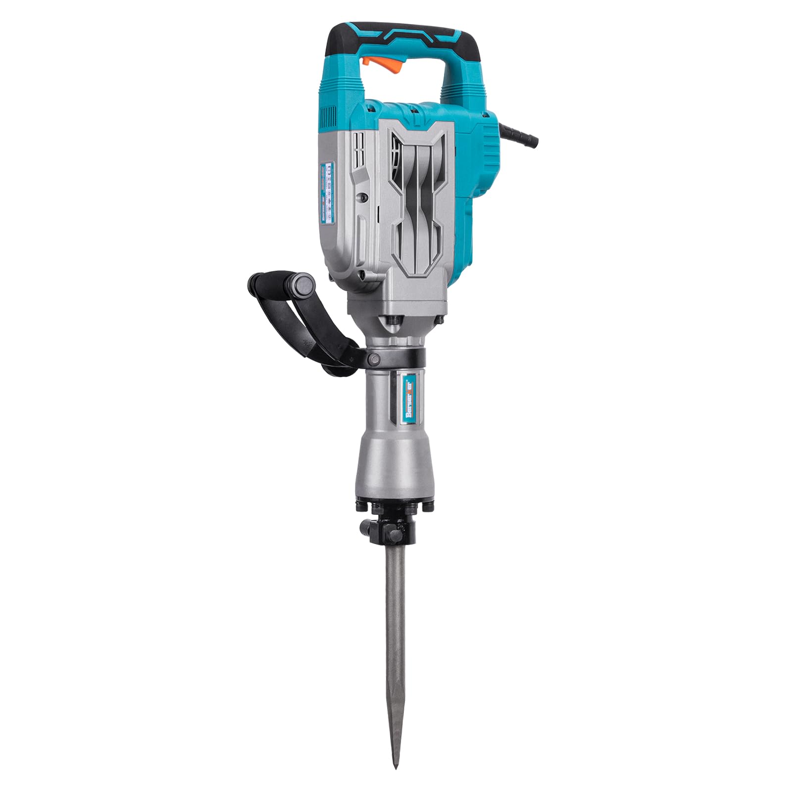 Berserker 1700W 30-Pound Electric Demolition Jack Hammer - 14-Amp Heavy Duty Concrete Breaker with 1-3/16
