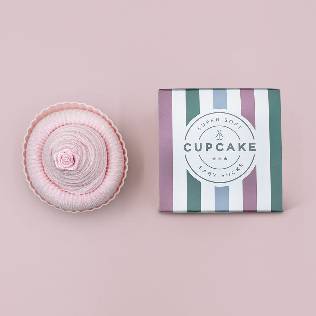 Pink Cupcake Socks for Women - Cute Baking Themed Novelty Socks - Perfect for Baking Enthusiasts, Gift Giving & Fun Outfits