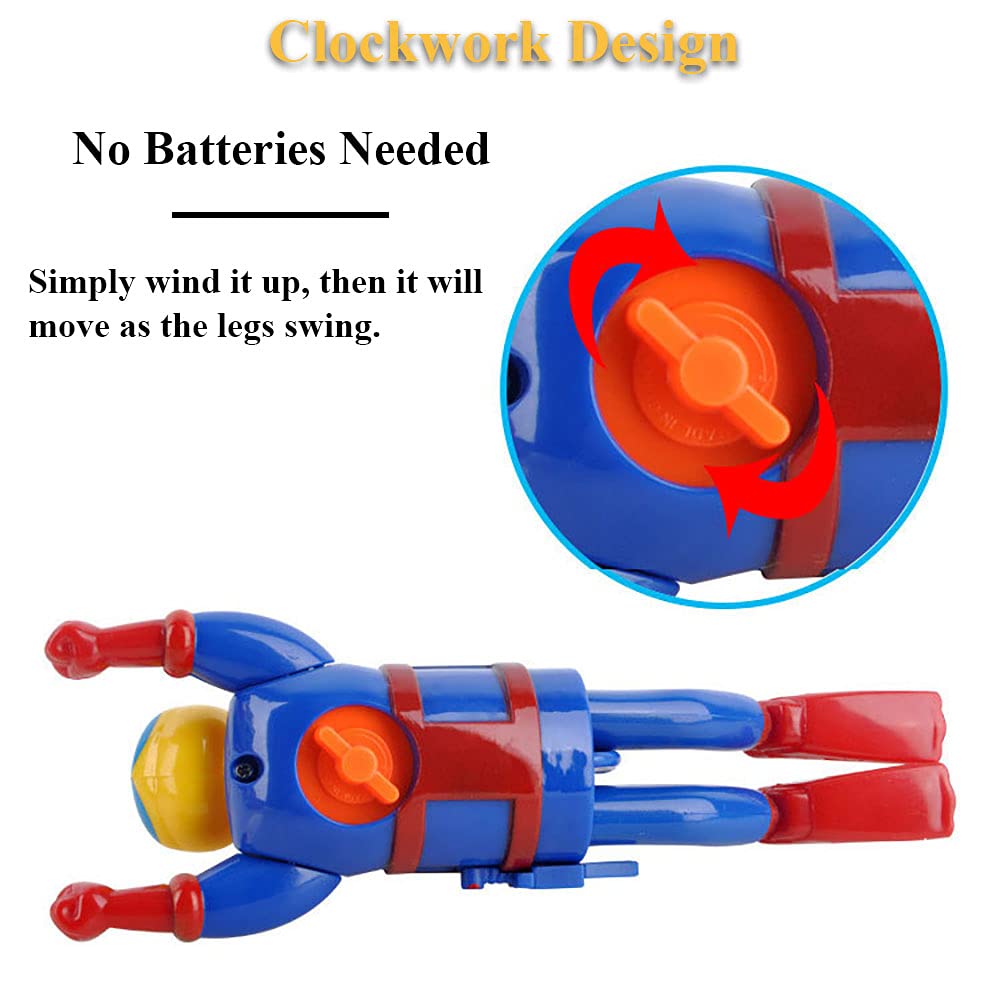 Wind-Up Scuba Diver Bath Toy - Fun Swimming Pool & Bathtub Water Toy for Kids | Perfect for Bath Time, Pool Parties & Underwater Play