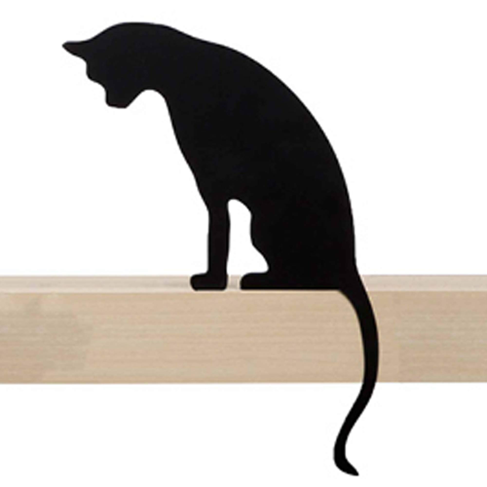 Artori Design Black Cat Figurine - Elegant Metal Cat Statue for Home Decor, Living Room Shelf Decorations - Perfect Gift for Cat Lovers - Funny Princess-Themed Cat Decor for Bookshelf & Office Desk Display