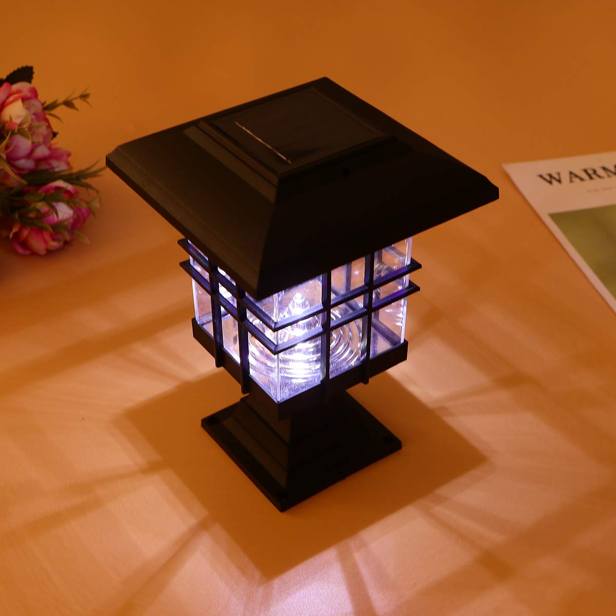 OSALADI 2-in-1 Solar Powered Outdoor Lights with Ground Stake - Waterproof Garden Solar Lights for Pathway, Yard & Landscape Lighting | Weatherproof Solar Lamp for Patio, Deck, Driveway & Walkway