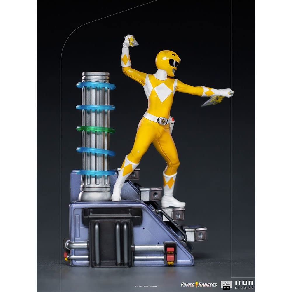Iron Studios Mighty Morphin Power Rangers Yellow Ranger BDS Art Scale 1/10 Statue - Collectible Action Figure for Fans & Display - Perfect for Home Decor, Office Display, and Power Rangers Collections