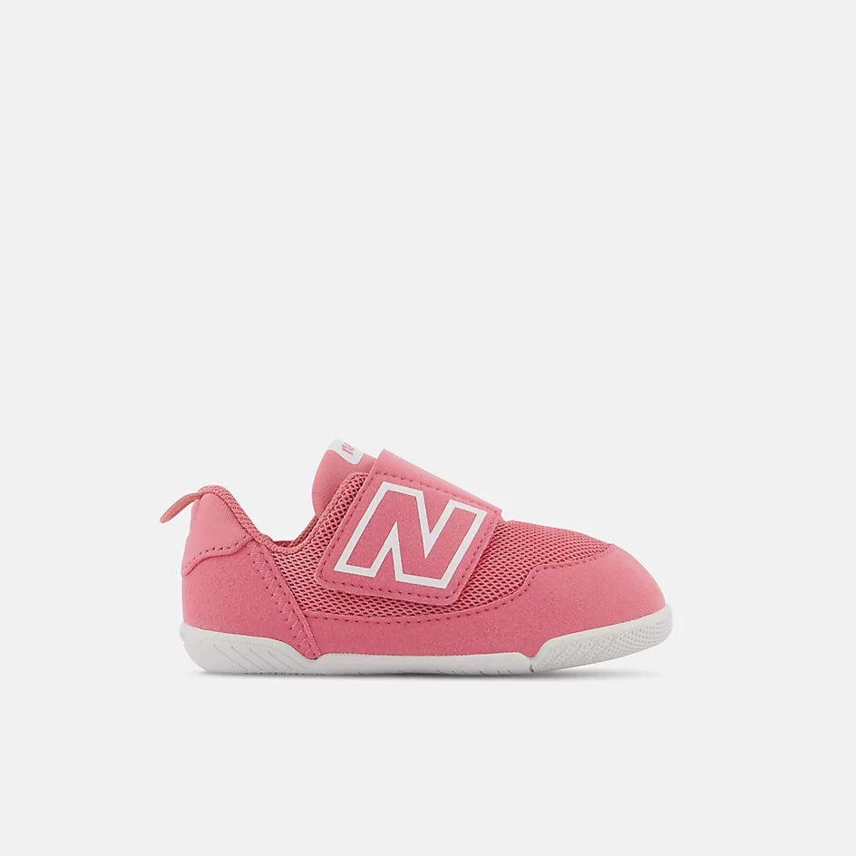New Balance Natural Pink Hook & Loop Baby Toddler Sneakers - Comfortable First Walking Shoes for Infants & Kids - Perfect for Daily Wear, Playtime & Outdoor Activities