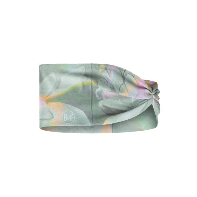BUFF Coolnet UV Ellipse Headband - Moisture Wicking, Sun Protection for Running, Hiking & Outdoor Sports - Emerald Seagrove Green