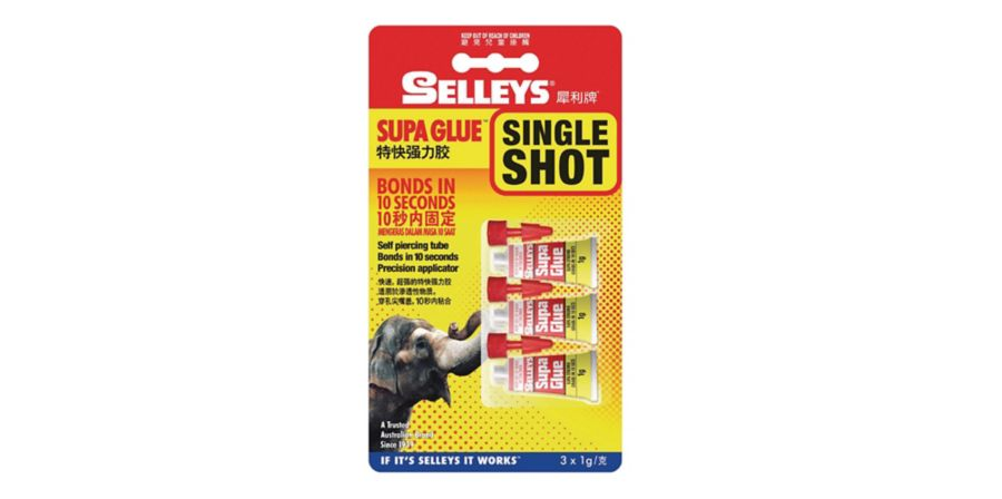Selleys Super Glue - 3 x 1g Fast Strong Adhesive for Home Repairs, Crafts & DIY Projects | Instant Bonding Solution for Plastic, Metal, Wood & More