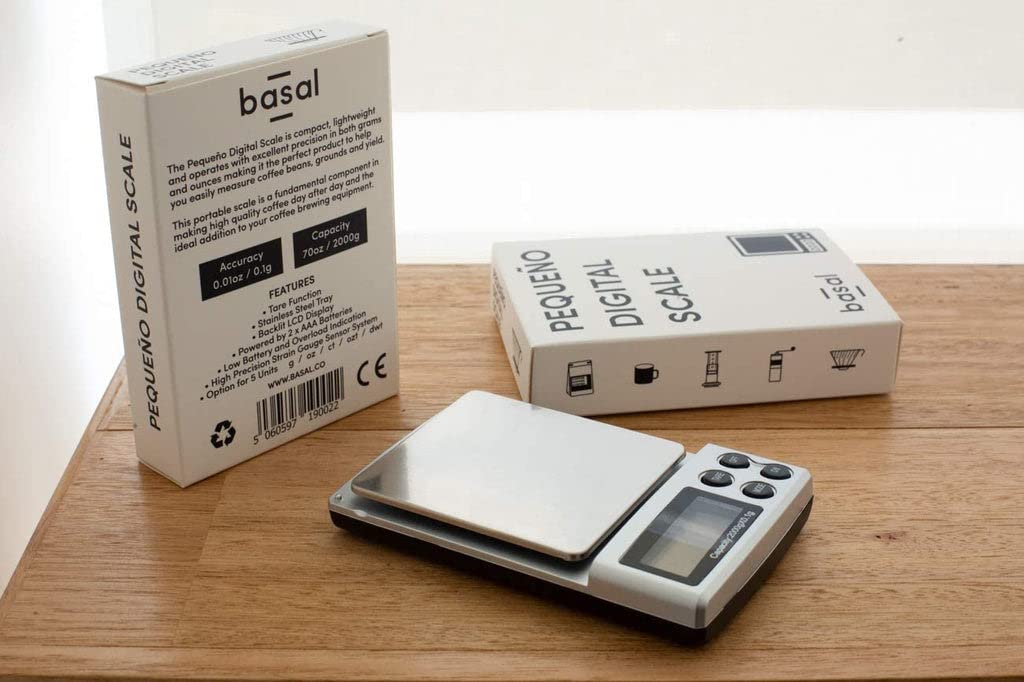 Precision Digital Coffee Scale for Grinding, Measuring & Brewing - Perfect for Espresso, Pour Over & French Press Coffee Making at Home or Cafe