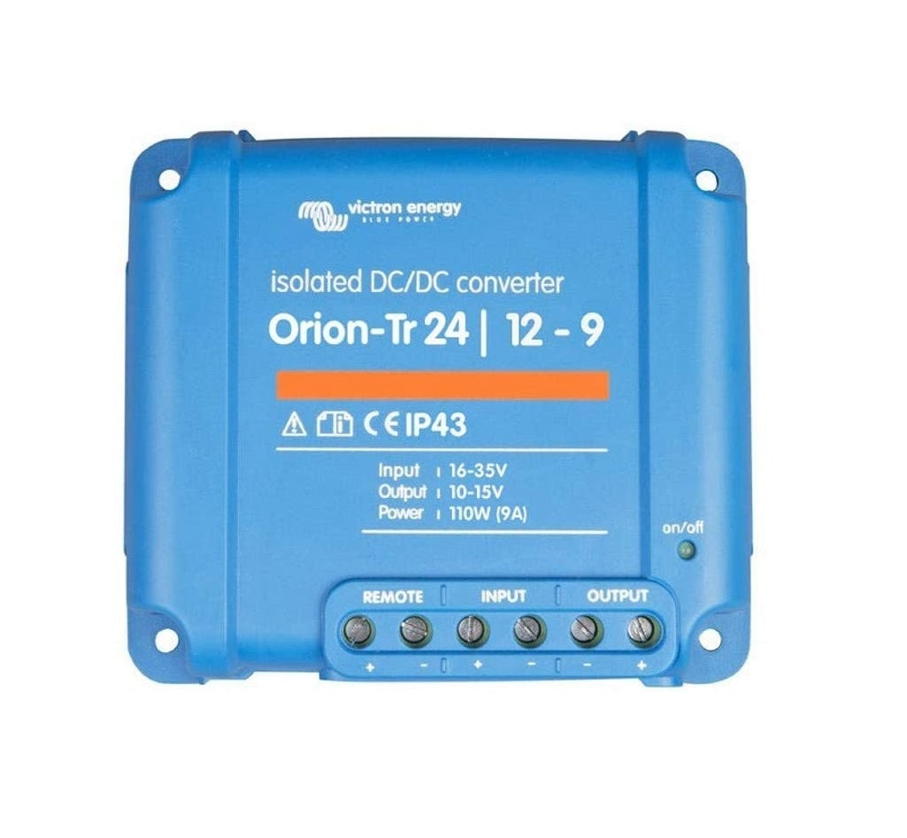 Victron Energy Orion Tr 24/12 9A (110W) Isolated DC-DC Converter - Power Supply for RVs, Boats & Solar Systems | Voltage Regulator for 24V to 12V Conversion