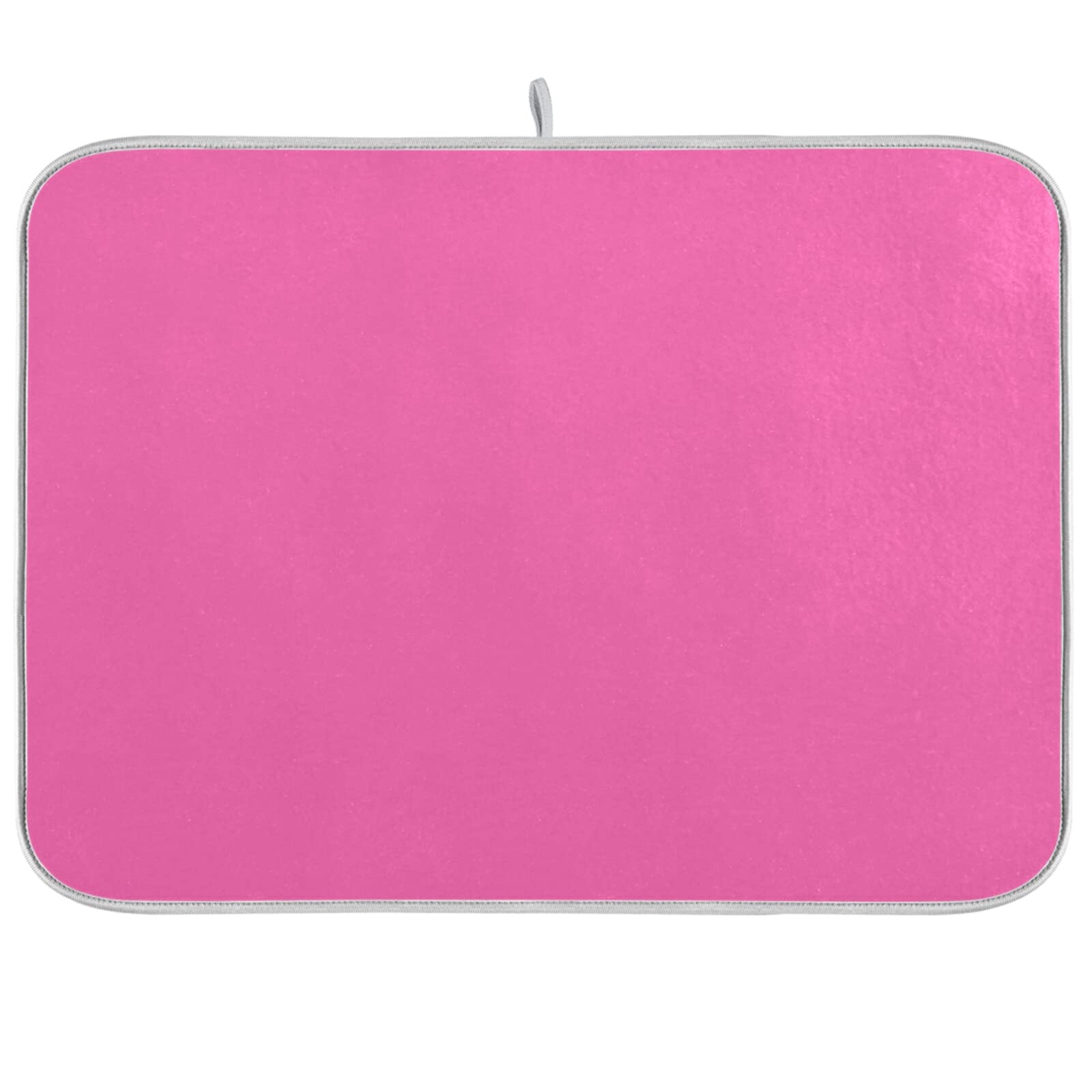 Extra Large Hot Pink Microfiber Dish Drying Mat - 18x24 Inch Heat-Resistant Kitchen Counter Mat for Dishes, Utensils & Cookware | Perfect for Kitchen Countertops, Sink Areas & Dish Rack Protection
