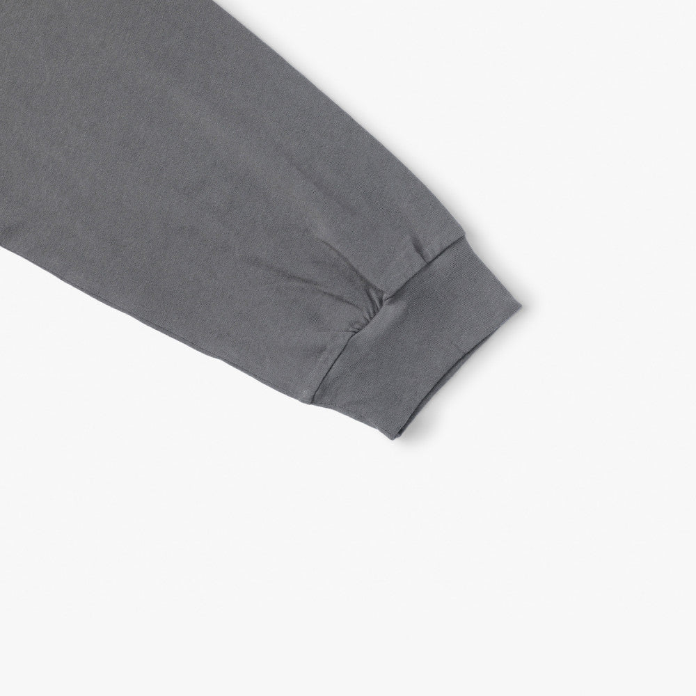 MADNESS DROP POCKET Long Sleeve T-Shirt for Men - Charcoal Gray Casual Streetwear - Perfect for Urban Outfits & Everyday Wear