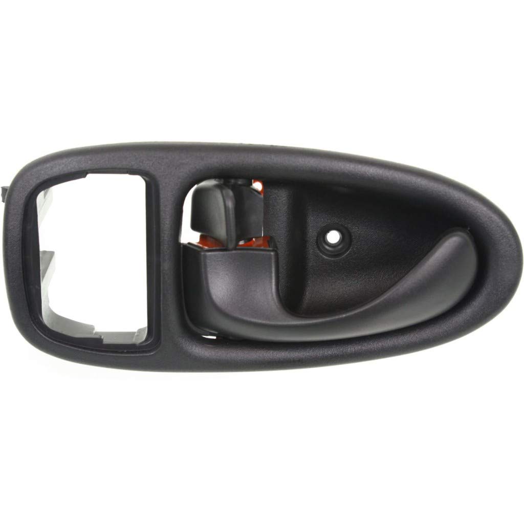 KarParts360 Replacement Interior Door Handle for Saturn SL 1996-2002 Models - Driver Side Black with Lock Button | Base Trim | Perfect for Car Door Repair & Maintenance