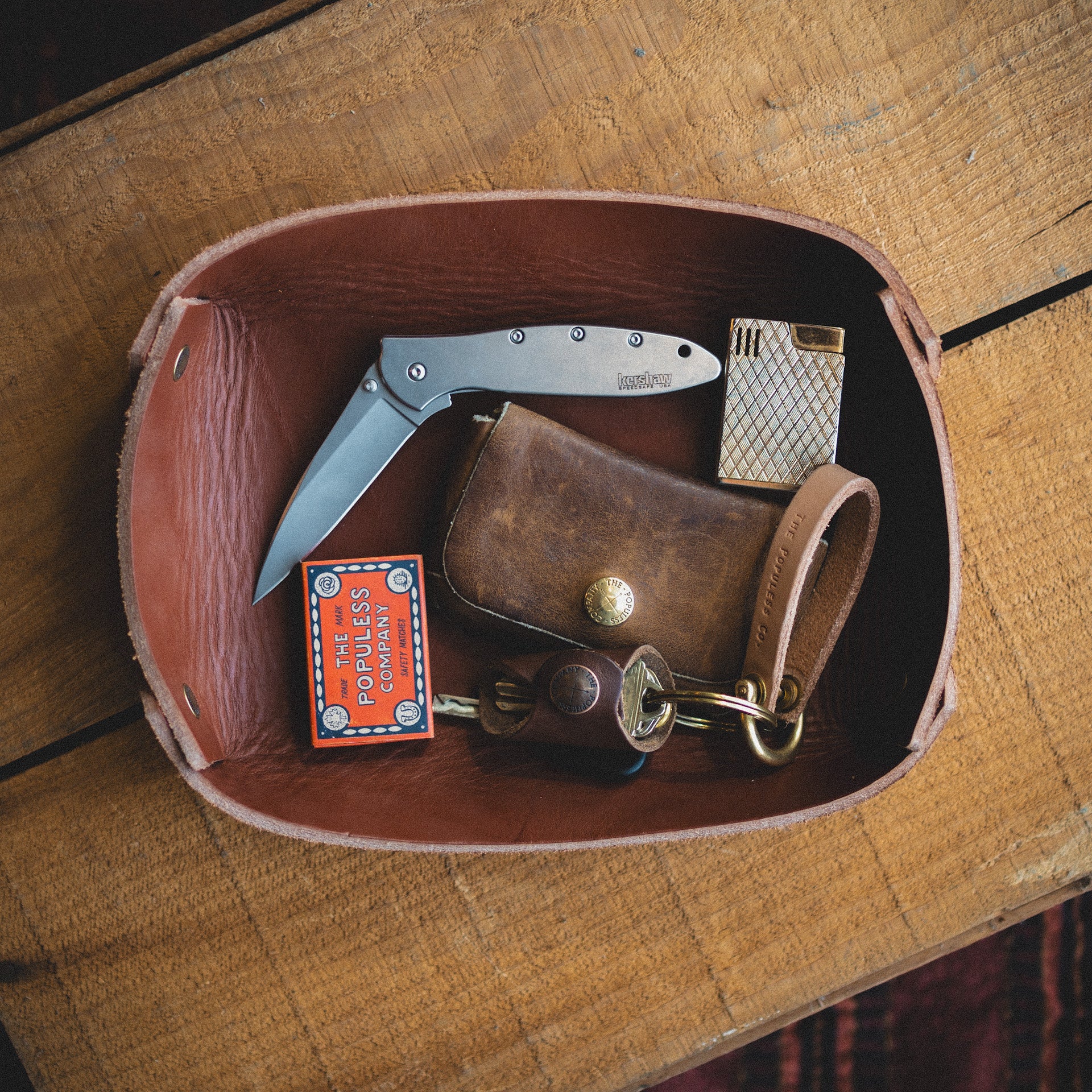 Premium Leather Rio Latigo Tray - Handcrafted Organizer for Jewelry, Keys & Essentials | Stylish Home & Office Decor