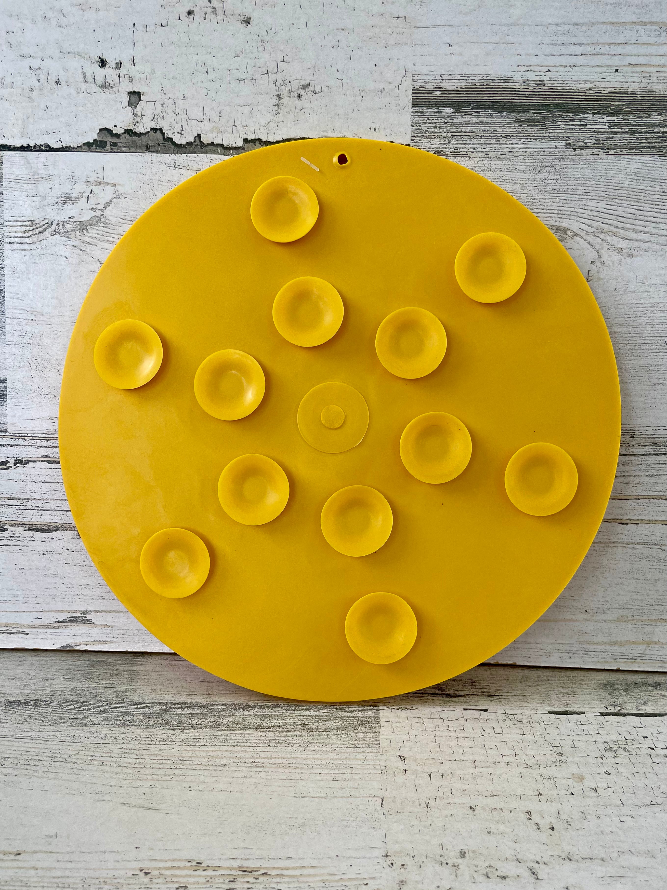 SodaPup Duckies Design Non-Slip Dog Feeding Mat with Suction Cups - Waterproof Pet Bowl Mat for Messy Eaters, Perfect for Kitchen Floor or Outdoor Use