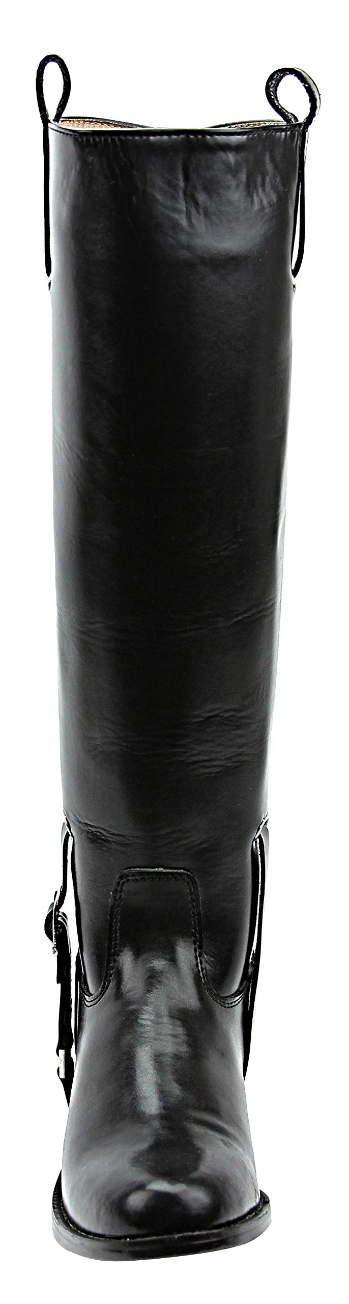 Elegant Black Equestrian Riding Boots for Women - Stylish Pull-On Dressage Boots for Horseback Riding & Fashion Outfits | Perfect for Competitions, Training & Casual Wear