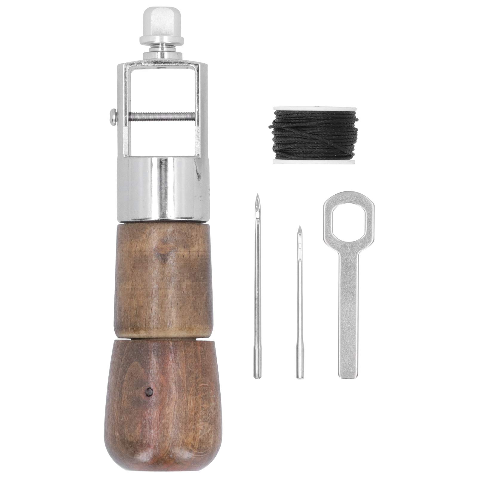 Zerodis Leather Sewing Awl Kit - Professional Hand Stitching Tool for DIY Leather Crafting, Repairing Shoes, Bags & Belts - Complete Leatherworking Tool Set for Home & Workshop Use