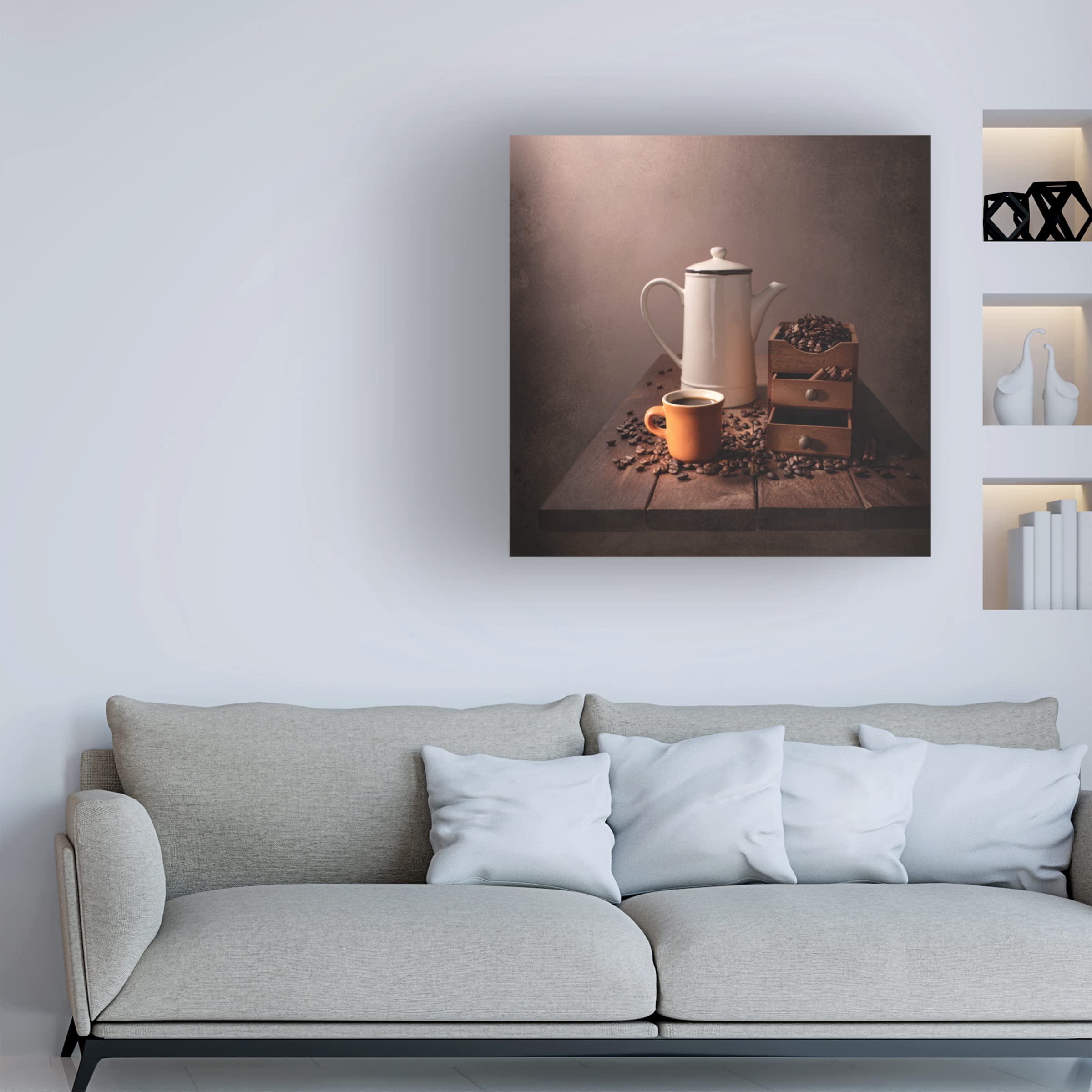Trademark Fine Art 'Aroma' Canvas Wall Art by Margareth Perfoncio - Elegant Floral Painting for Living Room, Bedroom & Office Decor