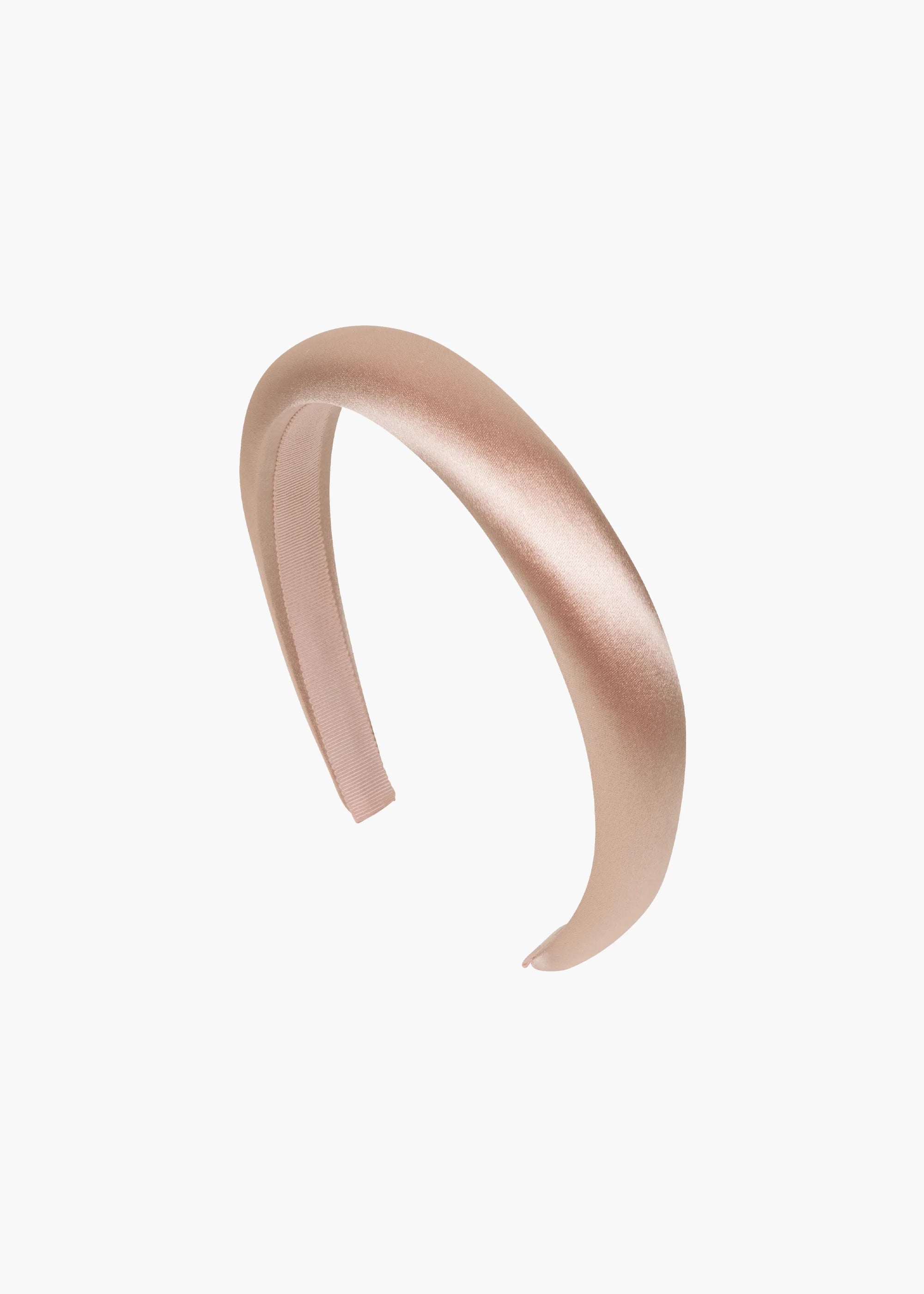 Satin Headband for Women - Soft & Comfortable Almond Color Hair Accessory for Work, Yoga, and Everyday Wear