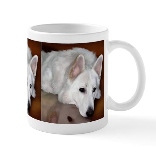 White - White German Shepherd Dog Mug