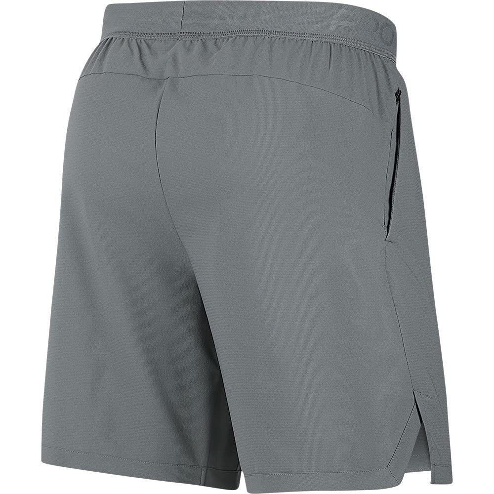 Nike Men's Grey Athletic Shorts - Breathable Quick-Dry Running Shorts with Pockets - Size S - Perfect for Gym, Jogging & Casual Wear