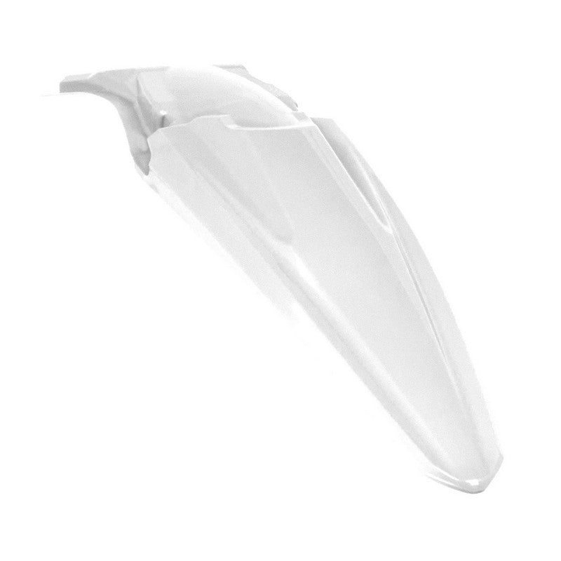 REAR RTECH KX250F 2017-2020 & KX450F 2016-2018 White Rear Fender - Durable Replacement Part for Off-Road Motorcycles - Perfect for Motocross Racing and Trail Riding
