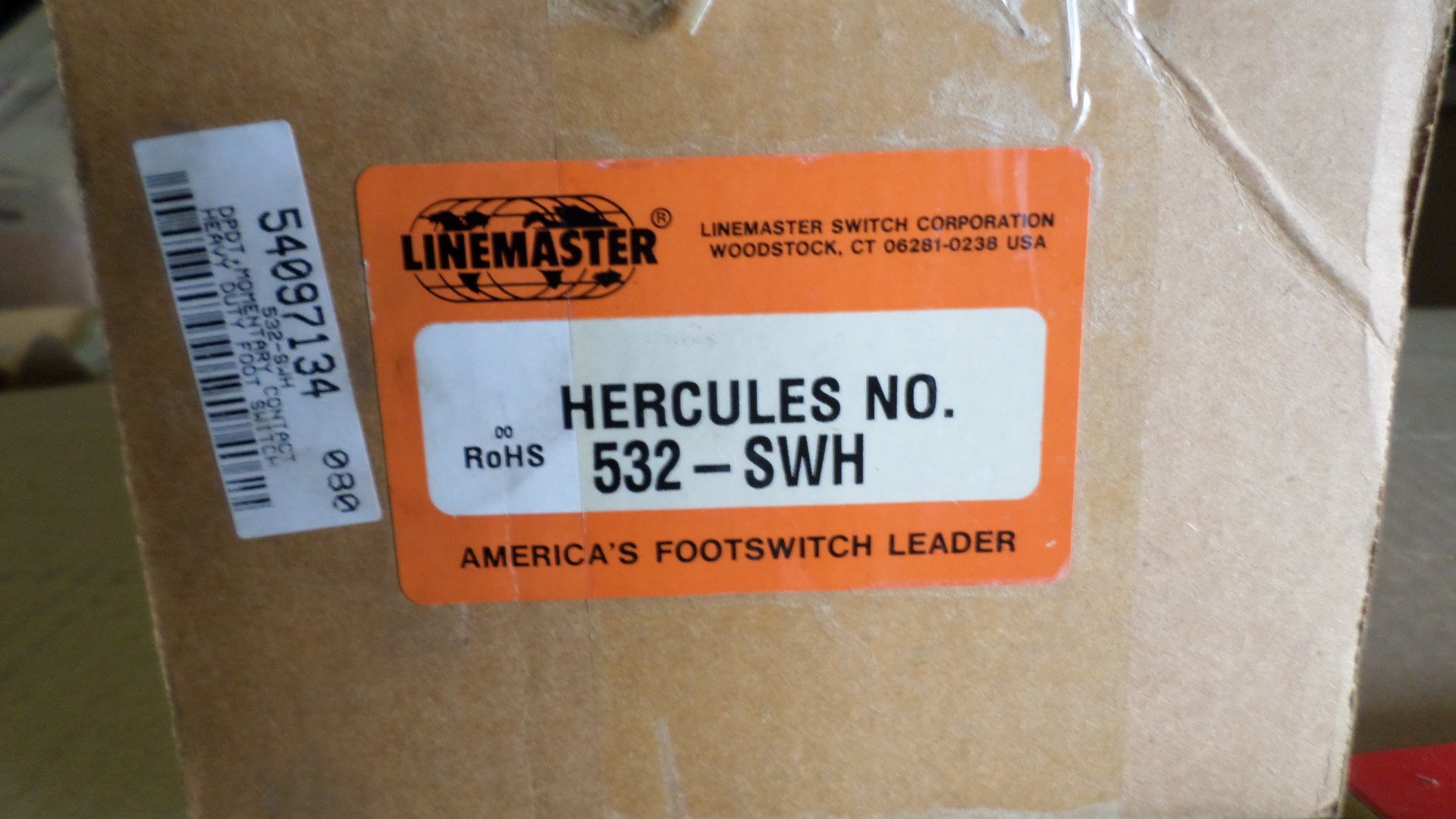 Linemaster 532-SWH Heavy Duty DPDT Momentary Foot Switch - Perfect for Industrial Machinery, Medical Equipment & Workshop Tools